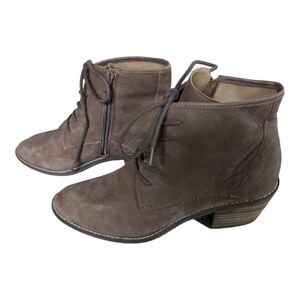 Lucky Brand Brown Leather Idril Bootie Size 8